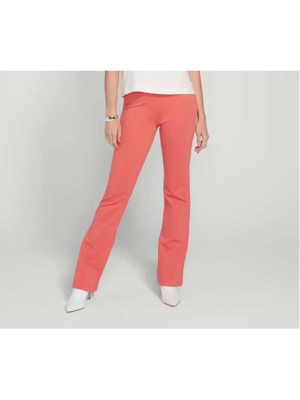 Betabrand Classic bootcut dress yoga pants coral women’s XL